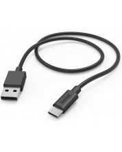 Кабел Hama - 201594, USB-A/USB-C, 1 m, черен