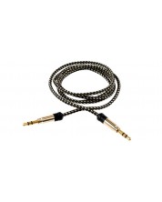 Кабел Tellur - Audio, жак 3.5 mm/жак 3.5 mm, 1 m, златист -1