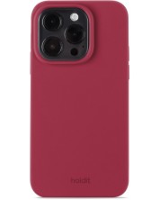 Калъф Holdit - Silicone, iPhone 15 Pro, Red Velvet