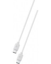 Кабел Ploos - 6561, USB-C/USB-C, 1 m, бял -1