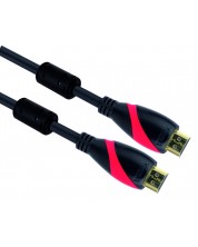 Кабел VCom - CG525D-3m, HDMI/HDMI v1.4, 3m, черен