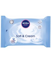 Nivea Baby Кърпички с крем Soft & Cream, 63 броя