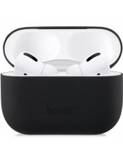 Калъф за слушалки Holdit - Silicone, AirPods Pro 1/2, черен