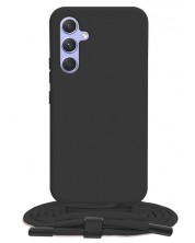 Калъф Techsuit - Crossbody Lanyard, Galaxy A54, черен -1