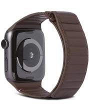 Каишка Decoded - Leather, Apple Watch 42/44/45 mm, Chocolate Brown