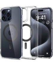 Калъф Spigen - Ultra Hybrid MagSafe, iPhone 15 Pro, Carbon Fiber -1
