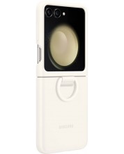 Калъф Samsung - Silicone Ring, Galaxy Z Flip5, Cream
