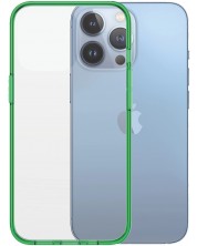 Калъф PanzerGlass - ClearCase, iPhone 13 Pro, прозрачен/зелен