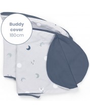 Калъф за възглавница за бременни Doomoo - Buddy, Blue Grey Moon -1