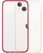 Калъф PanzerGlass - ClearCase, iPhone 13/14, прозрачен/червен