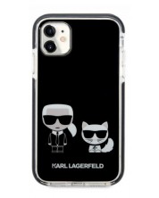 Калъф Karl Lagerfeld - TPE Karl and C, iPhone 11, черен