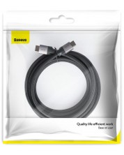 Кабел Baseus - CAKSX-D0G, HDMI/HDMI, 3m, сив -1