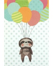 Картичка за рожден ден Busquets - Енот, с балони