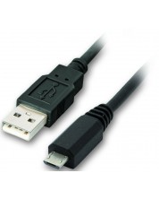 Кабел VCom - CU271, USB-A/Micro USB, 1.5 m, черен
