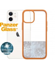 Калъф PanzerGlass - Clear, iPhone 12 mini, прозрачен/оранжев