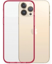 Калъф PanzerGlass - ClearCase, iPhone 13 Pro Max, прозрачен/червен -1