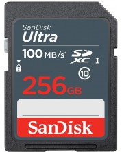 Карта памет SanDisk - Ultra, 256GB, SDXC, Class10 -1