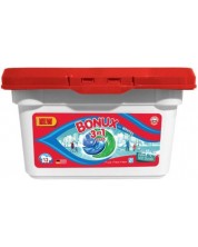 Капсули за пране 3 in 1 Bonux - White Polar Ice Fresh, 12 пранета -1