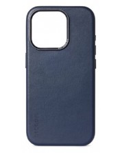 Калъф Decoded - Leather, iPhone 15 Pro Мах, син