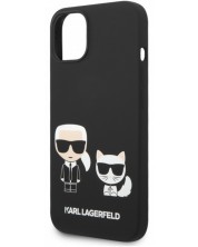 Калъф Karl Lagerfeld - K and C Liquid, iPhone 14 Plus, черен