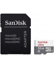 Карта памет SanDisk - Ultra, 32GB, microSDHC, Class10  + адаптер
