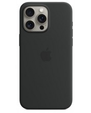 Калъф Apple - Silicone MagSafe, iPhone 15 Prо Мах, черен