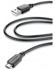 Кабел Cellularline - 2235, USB-A/Micro USB, 2 m, черен -1