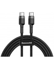 Кабел Baseus - Cafule, USB-C/USB-C, 1 m, черен
