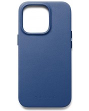 Калъф Mujjo - Full Leather MagSafe, iPhone 14 Pro, Monaco Blue -1