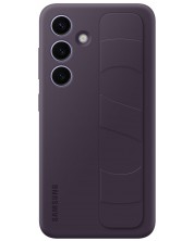 Калъф Samsung - Standing Grip Cover, Galaxy S24, тъмнолилав -1