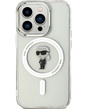 Калъф Karl Lagerfeld - IML Ikonik, iPhone 15 Pro, прозрачен