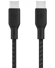 Кабел Belkin - Boost Charge, braided, USB-C/USB-C, 2 m, черен