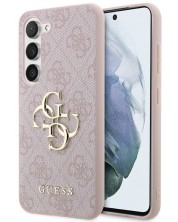 Калъф Guess - PU 4G Metal Logo, Galaxy S24, розов -1
