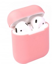 Калъф за слушалки Next One - Silicone, AirPods, розов -1
