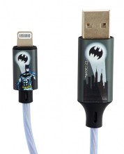 Кабел DC Comics - Batman, Lightning/USB-A, 1.2 m, многоцветен -1