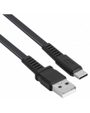 Кабел Rivacase - PS6002BK21, USB-C/USB-A, 2.1 m, черен