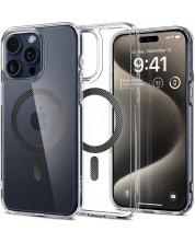 Калъф Spigen - Ultra Hybrid MagSafe, iPhone 15 Pro Max, прозрачен -1