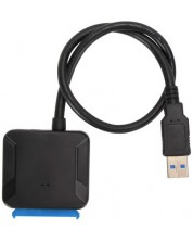 Адаптер VCom - CU816, USB-A/SATA3, черен