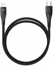 Кабел Xmart - MFi, Lightning/USB-C, 1.2m, черен -1