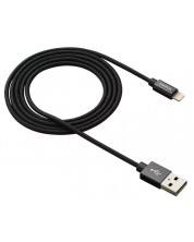 Кабел Canyon - CNS-MFIC3B, MFi, Lightning/USB-А, 1 m, черен