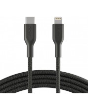 Кабел Belkin - Playa, USB-C/Lightning, braided, 1 m, черен