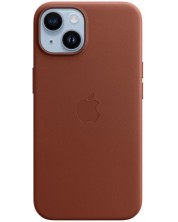Калъф Apple - Leather MagSafe, iPhone 14, Umber -1