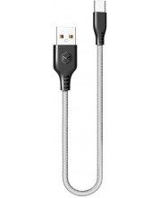 Кабел Xmart - Warrior, USB-A/USB-C, 1 m, сив -1