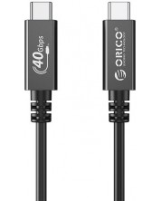 Кабел Orico - U4A05-BK, USB-С/USB-C, 0.5 m, черен -1