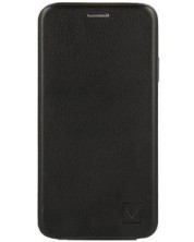 Калъф OEM - Elegance Flip, Redmi Note 9s/Note 9 Pro, черен -1