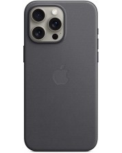 Калъф Apple - FineWoven MagSafe, iPhone 15 Pro Max, черен