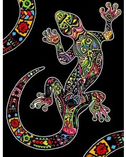 Картина за оцветяване ColorVelvet - Саламандър, 47 х 35 cm -1