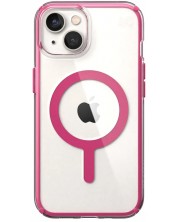 Калъф Speck - Presidio Perfect Clear Geo MagSafe, iPhone 14, розов