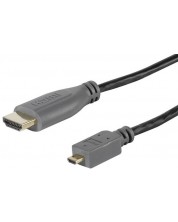 Кабел Vivanco - 45267, HDMI/Micro HDMI, 1.5m, черен/сив -1