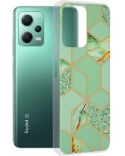 Калъф Techsuit - Marble, Redmi Note 12 5G/Poco X5, Green Hex